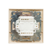 Одноклавишный переключатель Intro Plano 1-103-04 10А-250В, IP20, СУ, шампань, Б0053748