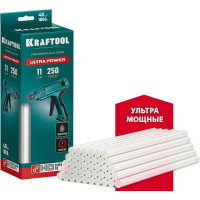 Ультрамощные прозрачные клеевые стержни KRAFTOOL Ultra Power 40 шт, 11x250 мм 06848-40