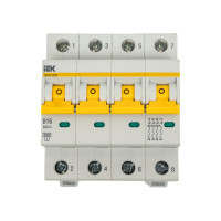 Автоматический выключатель IEK ВА47-60M 4Р 16А 6кА B MVA31-4-016-B