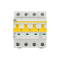 Автоматический выключатель IEK ВА47-60M 4Р 10А 6кА С MVA31-4-010-C