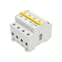 Автоматический выключатель IEK ВА47-60M 4Р 10А 6кА С MVA31-4-010-C