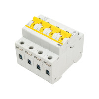 Автоматический выключатель IEK ВА47-60M 4Р 10А 6кА С MVA31-4-010-C