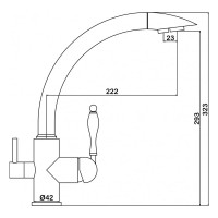 Смеситель для кухни Swedbe Selene Plus 8043, EAN 7350078200905