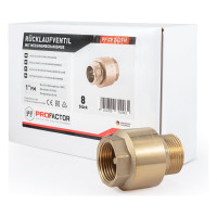 Обратный клапан PROFACTOR с латунным штоком, для насосов в/н 1" PF CV 242FM