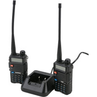 Портативная радиостанция Baofeng UV-5R, 1800мАч, 136-174/400-480 МГц, 127 каналов, 5 Вт, 2 шт 00029100