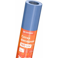 Фасадная сетка Izoway синяя, 5х5 мм, 160 г/м2, 30 м 17770