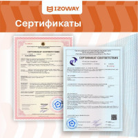 Фасадная сетка Izoway синяя, 5х5 мм, 160 г/м2, 30 м 17770