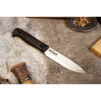 Туристический нож Kizlyar Supreme Forester StoneWash, сталь N690, рукоять из Кавказского ореха 4650065059749