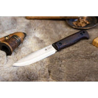 Туристический нож Kizlyar Supreme Forester StoneWash, сталь N690, рукоять из Кавказского ореха 4650065059749