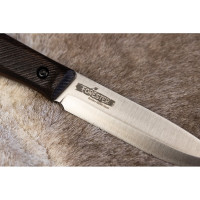 Туристический нож Kizlyar Supreme Forester StoneWash, сталь N690, рукоять из Кавказского ореха 4650065059749