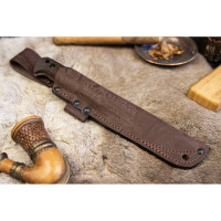 Туристический нож Kizlyar Supreme Forester StoneWash, сталь N690, рукоять из Кавказского ореха 4650065059749