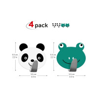 Набор 4 крючка Tatkraft TEAM Panda&Frogs 10451