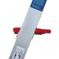 Профессиональная стремянка Новая Высота NV3118, 1x3 ступени 130 мм, органайзер, Max нагр. 225 кг, 2К башмаки, 3118103