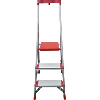 Профессиональная стремянка Новая Высота NV3118, 1x3 ступени 130 мм, органайзер, Max нагр. 225 кг, 2К башмаки, 3118103