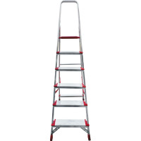 Профессиональная стремянка Новая Высота NV3117, 1x6 ступеней 130 мм, Max нагр. 225 кг, 2К башмаки, 3117106