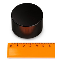 Неодимовый магнит Forceberg Великан Black Edition, диск 50x30 мм 1212569Ч