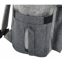 Рюкзак для мамы BRAUBERG MOMMY, крепления для коляски, термокарманы, серый, 41x24x17 см 270818