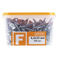 Усиленный саморез FastenPro ПШ 4,2x32 100 шт. 14-0020624