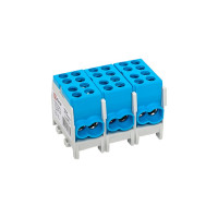 Распределительная клемма EKF КСР с двойным винтом 2x25/2x16 синяя PROxima ksr-2.25-2.16-blue