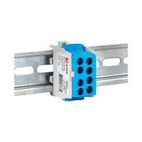 Распределительная клемма EKF КСР с двойным винтом 2x25/2x16 синяя PROxima ksr-2.25-2.16-blue
