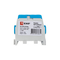 Распределительная клемма EKF КСР с двойным винтом 2x25/2x16 синяя PROxima ksr-2.25-2.16-blue