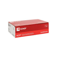 Распределительная клемма EKF КСР с двойным винтом 2x25/2x16 синяя PROxima ksr-2.25-2.16-blue