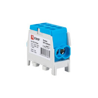 Распределительная клемма EKF КСР с двойным винтом 2x25/2x16 синяя PROxima ksr-2.25-2.16-blue