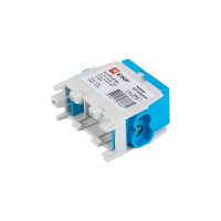 Распределительная клемма EKF КСР с двойным винтом 2x25/2x16 синяя PROxima ksr-2.25-2.16-blue
