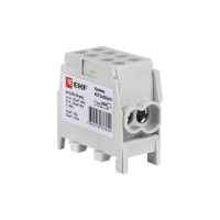 Распределительная клемма EKF КСР с двойным винтом 2x25/2x16 серая PROxima ksr-2.25-2.16-grey