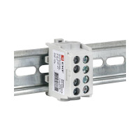 Распределительная клемма EKF КСР с двойным винтом 2x25/2x16 серая PROxima ksr-2.25-2.16-grey