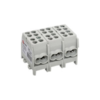 Распределительная клемма EKF КСР с двойным винтом 2x25/2x16 серая PROxima ksr-2.25-2.16-grey
