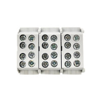Распределительная клемма EKF КСР с двойным винтом 2x25/2x16 серая PROxima ksr-2.25-2.16-grey