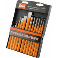 Набор выколоток, зубил, кернеров FASTER TOOLS из 12 штук в боксе 3405/ FT305-01