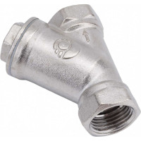 Сетчатый фильтр для газа VALFEX 1/2" ВР/ВР латунный под пломбу никелированный 46Б5фт VF.193.LN0.012.Bir