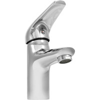 Смеситель для умывальника Juguni с литым изливом, картридж 35 мм, подводка, гайка 0402.129