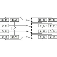Колодка розетка для промежуточного реле S4-J ComatReleco PN93540