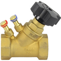 Балансировочный латунный клапан DN.ru КБЛР Ду40 Ру16, муфтовый D080-00509