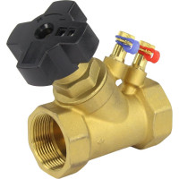 Балансировочный латунный клапан DN.ru КБЛР Ду40 Ру16, муфтовый D080-00509