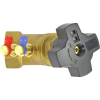 Балансировочный латунный клапан DN.ru КБЛР Ду40 Ру16, муфтовый D080-00509