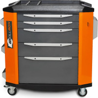 Инструментальная тележка Toollbox с экраном серии premium ТВР-5 RAL 2008