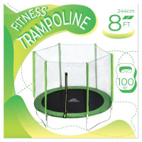 Батут с сеткой DFC Trampoline Fitness 8FT-TR-LG