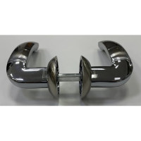 Дверная ручка MORELLI MH-02 SN/CP Палаццо цвет - белый никель/хром 9010635