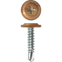 Саморез с прессшайбой Daxmer ПШС 4,2x25 500 шт., сверло, сосна 00000346315