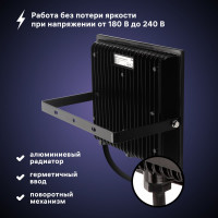 Светодиодный прожектор RITTER серия PROFI 230В 100 Вт 4000К 10000Лм IP65 черный 53419 2