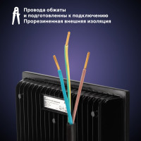 Светодиодный прожектор RITTER серия PROFI 230В 100 Вт 4000К 10000Лм IP65 черный 53419 2