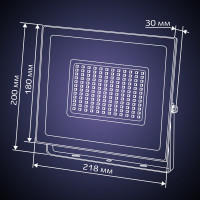 Светодиодный прожектор RITTER серия PROFI 230В 100 Вт 4000К 10000Лм IP65 черный 53419 2