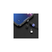 Магнитный кабель SONNEN для зарядки 3в1 USB 2.0-Micro USB/Type-C/Ligtning, 1м, черный 513561