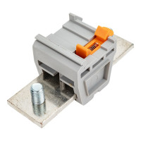 Болтовая силовая клемма TDM ELECTRIC КБС-150 кв.мм., серая, 300А SQ0833-0108