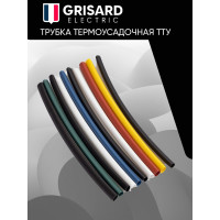 Набор термоусаживаемых трубок Grisard ElectricТТУ 6/3 (4хЧ, 2хБ, К, С, Ж, З) (10x10см/упаковка) GRE-016-0008