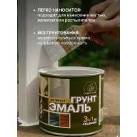 Грунт-эмаль 3 в 1 Радугамалер белая 0,9 кг 4650001275097